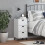 VidaXL vidaXL Bedside Cabinet VIKEN White Engineered Wood 3