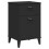 VidaXL vidaXL Bedside Cabinet Side Table Nightstand Bed Table Black Engineered Wood 2