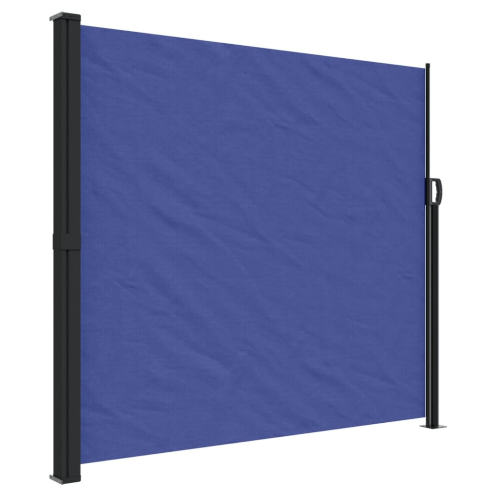 vidaXL Retractable Side Awning Outdoor Privacy Screen Shade Blue 180x300 cm