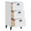 VidaXL vidaXL Bedside Cabinet VIKEN White Engineered Wood 5