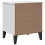 VidaXL vidaXL Bedside Cabinet Side Table Nightstand Bed Table White Engineered Wood 8