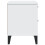 VidaXL vidaXL Bedside Cabinet Side Table Nightstand Bed Table White Engineered Wood 7