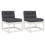 VidaXL vidaXL Garden Sofas with Cushions Outdoor Sofa 2 pcs White Solid Wood Pine 1