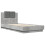VidaXL vidaXL Bed Frame with Headboard and LED Lights Bed Concrete Grey 100x200 cm 3