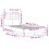 VidaXL vidaXL Bed Frame with Headboard and LED Lights Bed Concrete Grey 100x200 cm 4