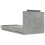 VidaXL vidaXL Bed Frame with Headboard and LED Lights Bed Concrete Grey 100x200 cm 8