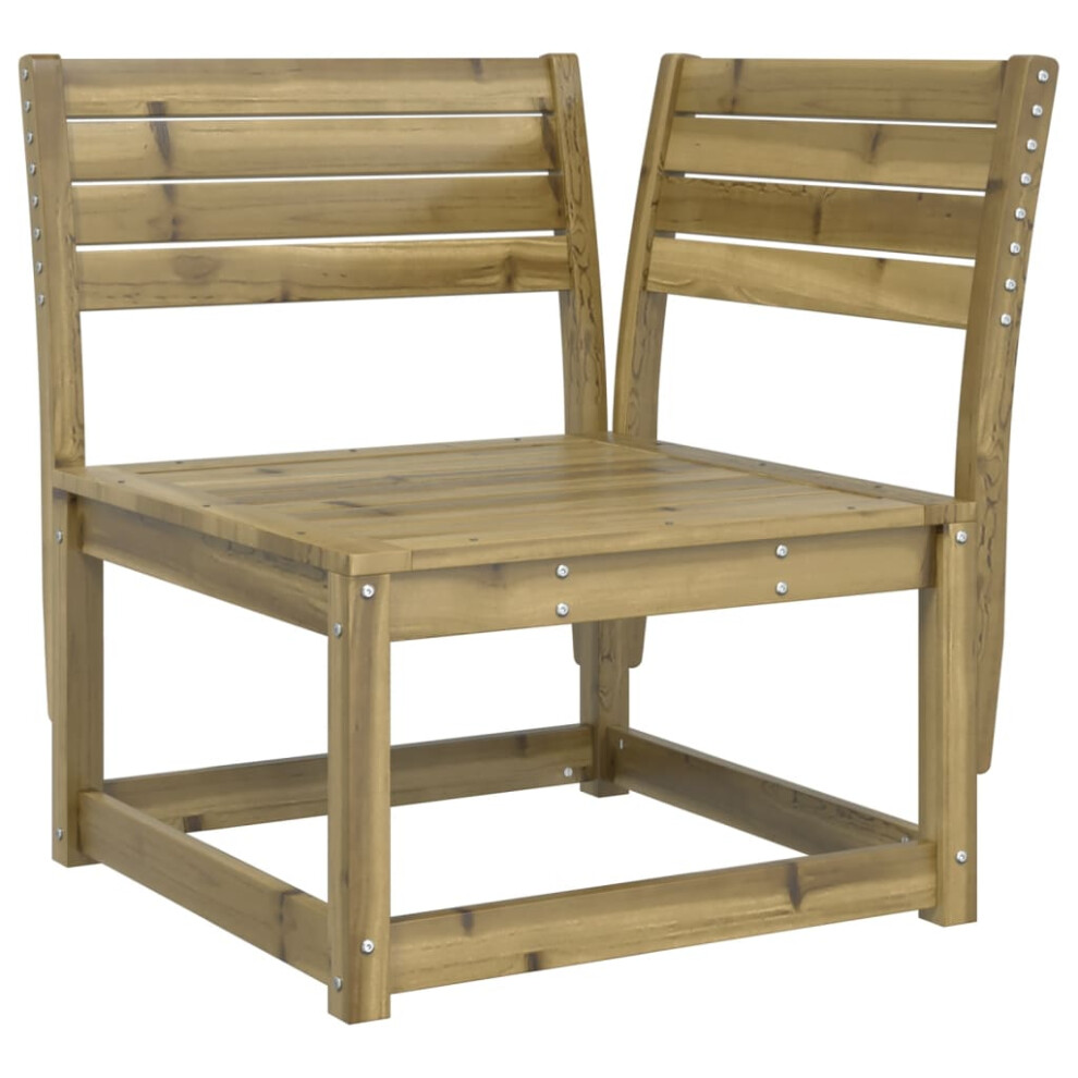 Vidaxl Garden Sofa Corner Balcony Outdoor Sofa Chair Impregnated Wood Pine