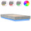 VidaXL vidaXL Bed Frame with LED Lights Bed Concrete Grey 75x190 cm Small Single 1