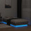 VidaXL vidaXL Bed Frame with LED Lights Bed Concrete Grey 75x190 cm Small Single 5