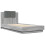 VidaXL vidaXL Bed Frame with Headboard Bed Grey Sonoma Small Single Engineered Wood 2