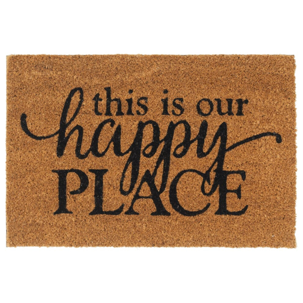 Vidaxl Door Mat Floor Mat Outdoor Mat Entrance Doormat Natural Tufted Coir
