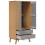VidaXL vidaXL Wardrobe Closet Clothes Storage Cabinet Grey and Brown Solid Wood Pine 6