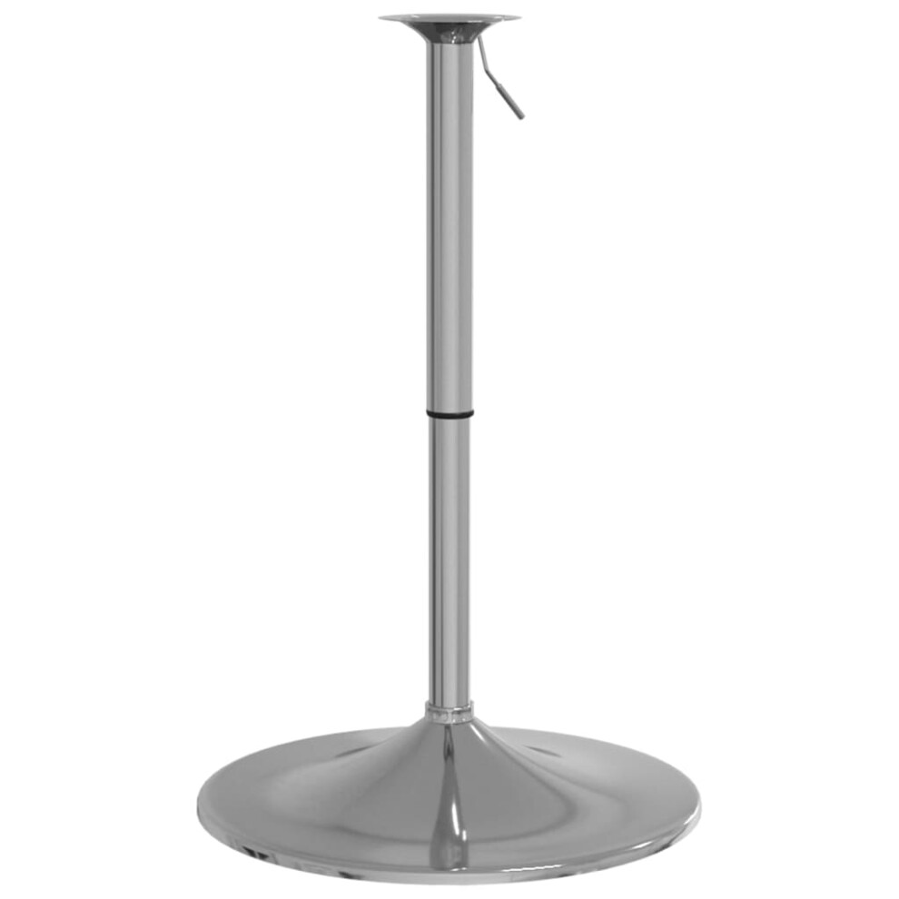 vidaXL Bar Table Base Adjustable Metal Replacement Bar Table Leg Chromed Steel