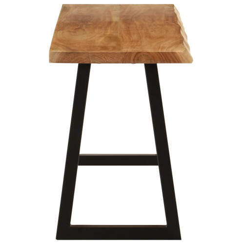 VidaXL vidaXL Bench with Live Edge Dining Bench Hall Bench Seat Solid Wood Acacia 2