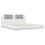 VidaXL vidaXL Bed Frame with Headboard White 180x200 cm Super King Engineered Wood 1