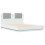 VidaXL vidaXL Bed Frame with Headboard Bed White 135x190 cm Double Engineered Wood 2
