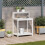 VidaXL vidaXL Potting Table with Shelves Garden Potting Bench White Solid Wood Pine 3