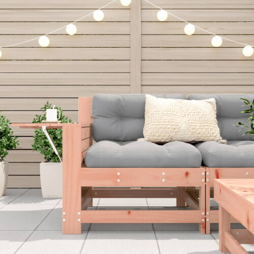 VidaXL vidaXL Garden Armrest Sofa with Side Table Outdoor Sofa Solid Wood Douglas 2
