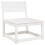 VidaXL vidaXL Garden Sofa Set 6 Piece Outdoor Sofa Corner Sofa White Solid Wood Pine 3