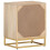 VidaXL vidaXL Bedside Cabinet Nightstand Bed Side Table Solid Wood Mango and Iron 5