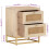 VidaXL vidaXL Bedside Cabinet Nightstand Bed Side Table Solid Wood Mango and Iron 11