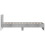 VidaXL vidaXL Bed Frame with Headboard and LED Lights Concrete Grey 90x190 cm Single 8