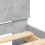 VidaXL vidaXL Bed Frame with Headboard and LED Lights Concrete Grey 90x190 cm Single 10