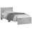 VidaXL vidaXL Bed Frame with Headboard and LED Lights Concrete Grey 90x190 cm Single 6