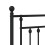 VidaXL vidaXL Metal Bed Frame with Headboard Bed Base Black 75x190 cm Small Single 9