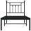 VidaXL vidaXL Metal Bed Frame with Headboard Bed Base Black 75x190 cm Small Single 6