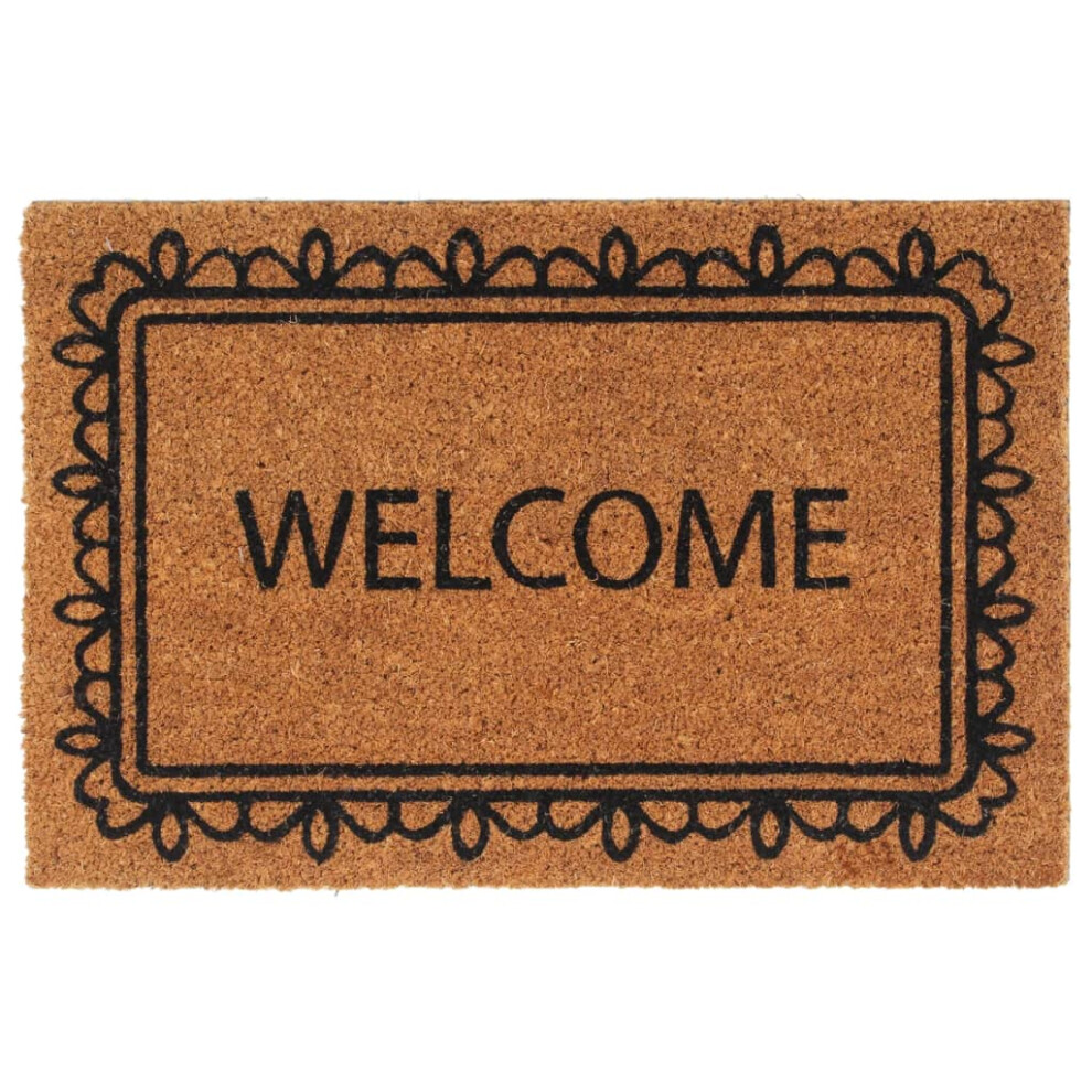 vidaXL Door Mat Floor Mat Outdoor Mat Entrance Doormat Natural Tufted Coir