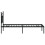 VidaXL vidaXL Metal Bed Frame with Headboard Bed Base Black 75x190 cm Small Single 7