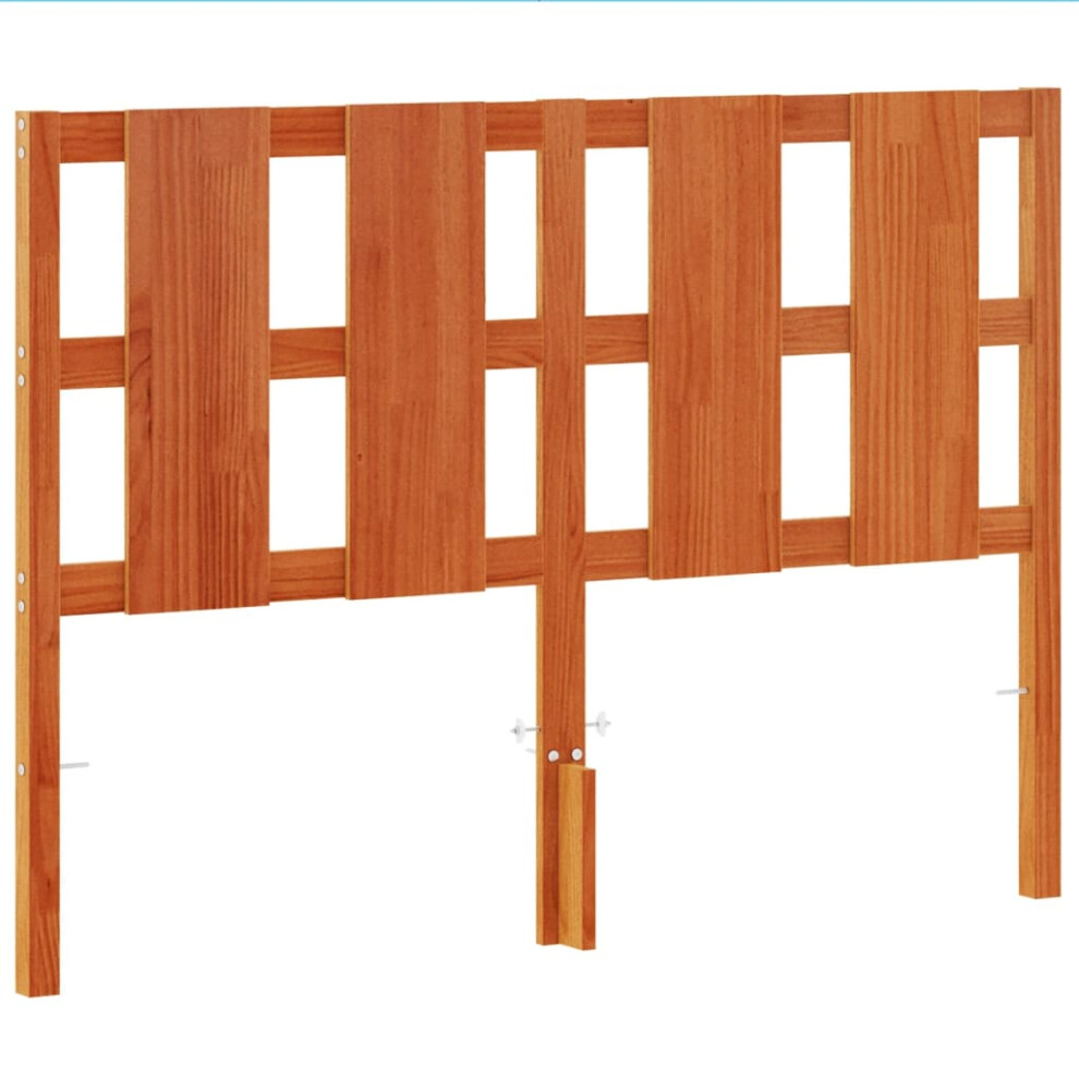 Vidaxl Headboard Bed Header Bed Headboard Wax 135 Cm Solid Wood Pine Brown