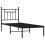VidaXL vidaXL Metal Bed Frame with Headboard Bed Base Black 75x190 cm Small Single 5