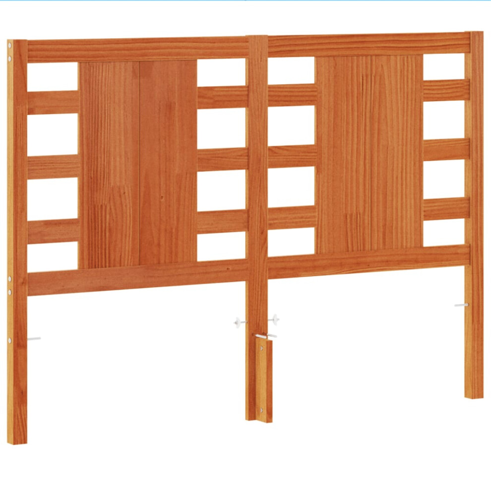 Vidaxl Headboard Bed Header Bed Headboard Wax 135 Cm Solid Wood Pine Brown