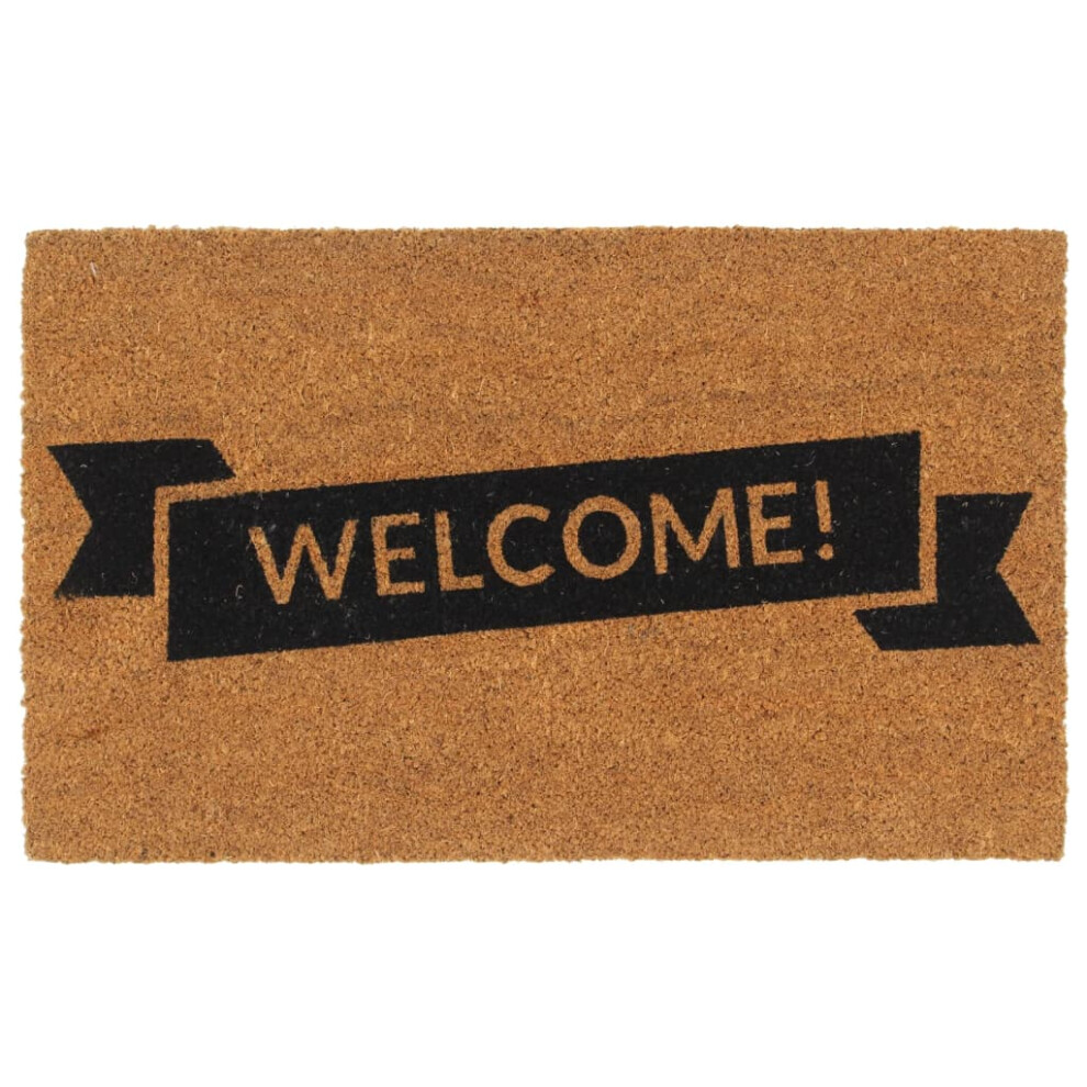 Vidaxl Door Mat Floor Mat Outdoor Mat Entrance Doormat Natural Tufted Coir