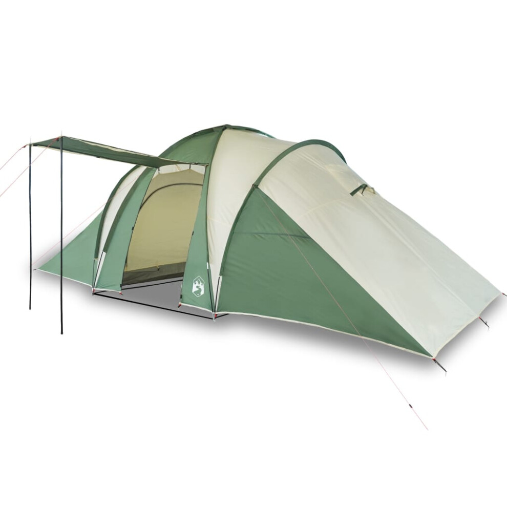 vidaXL Camping Tent 6 Persons Dome Tent Lightweight Tent Green 185T Taffeta