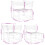 VidaXL vidaXL Garden Sofa Set 5 Piece Outdoor Sofa Corner Sofa White Solid Wood Pine 9