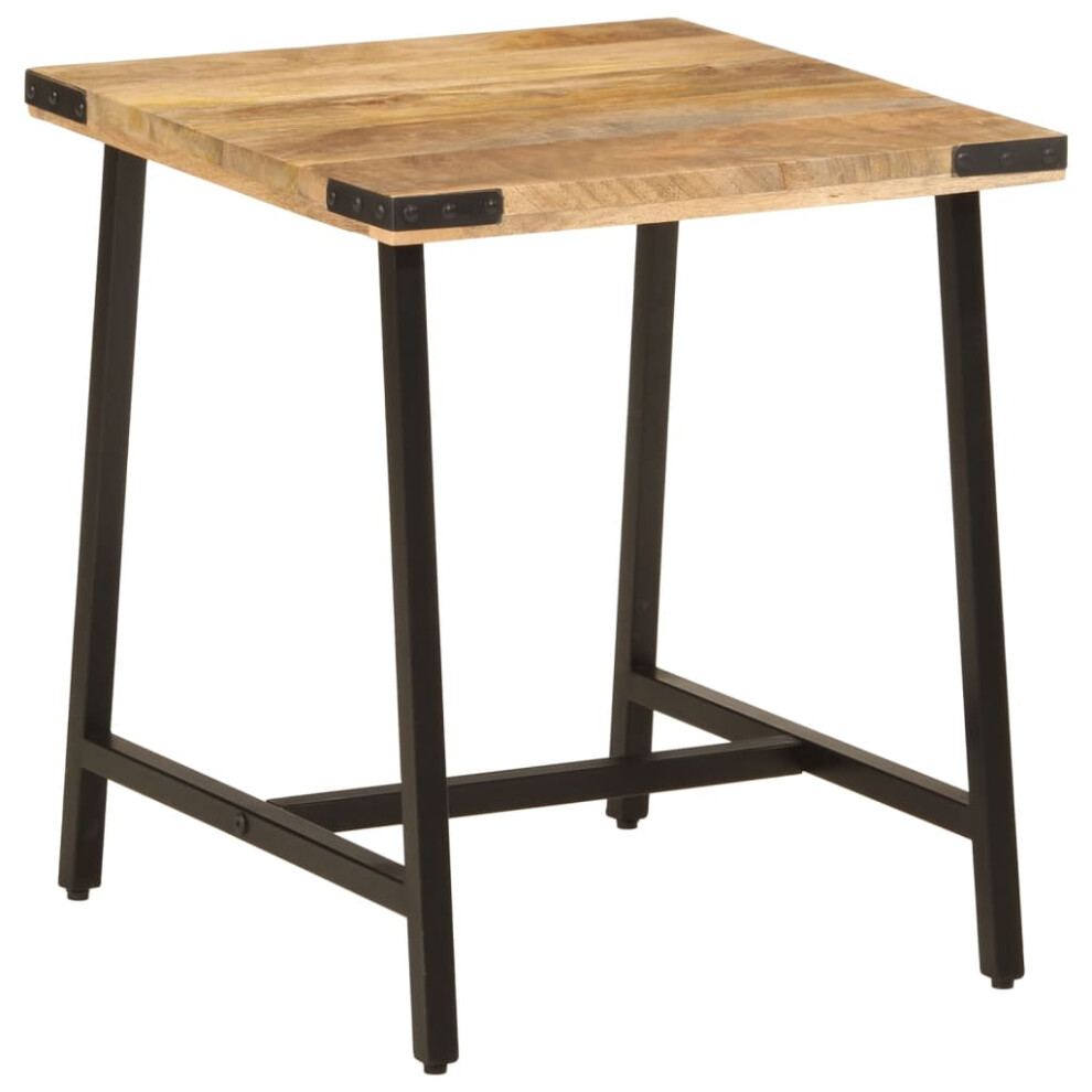 Vidaxl Side Table End Table Coffee Tea Sofa Table Solid Wood Mango And Iron