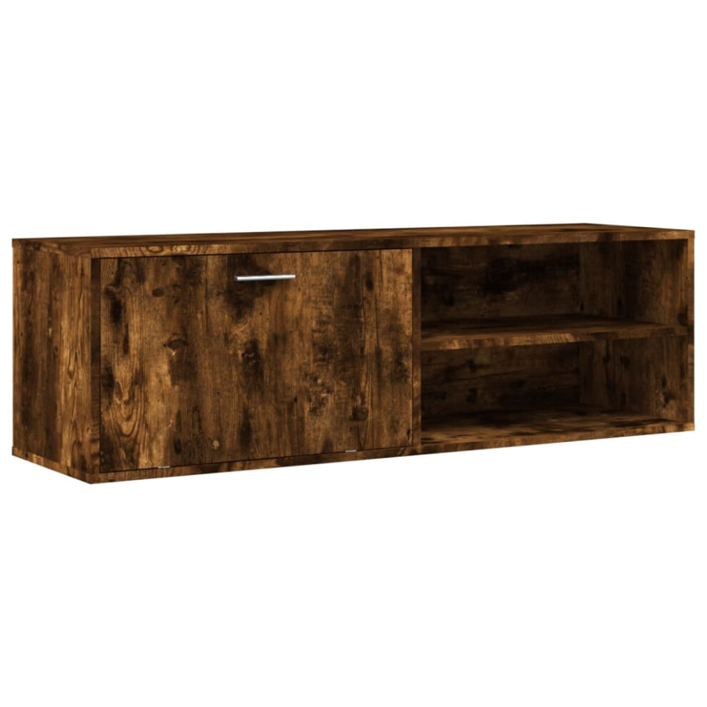 vidaXL TV Cabinet TV Stand Media Cabinet TV Unit Smoked Oak Engineered Wood