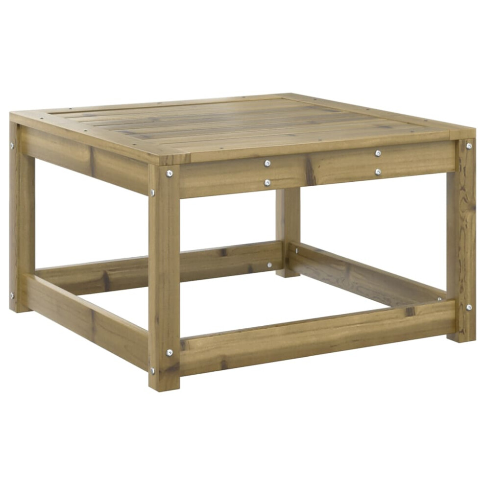 Vidaxl Garden Footstool Outdoor Ottoman Stool Footrest Impregnated Wood Pine