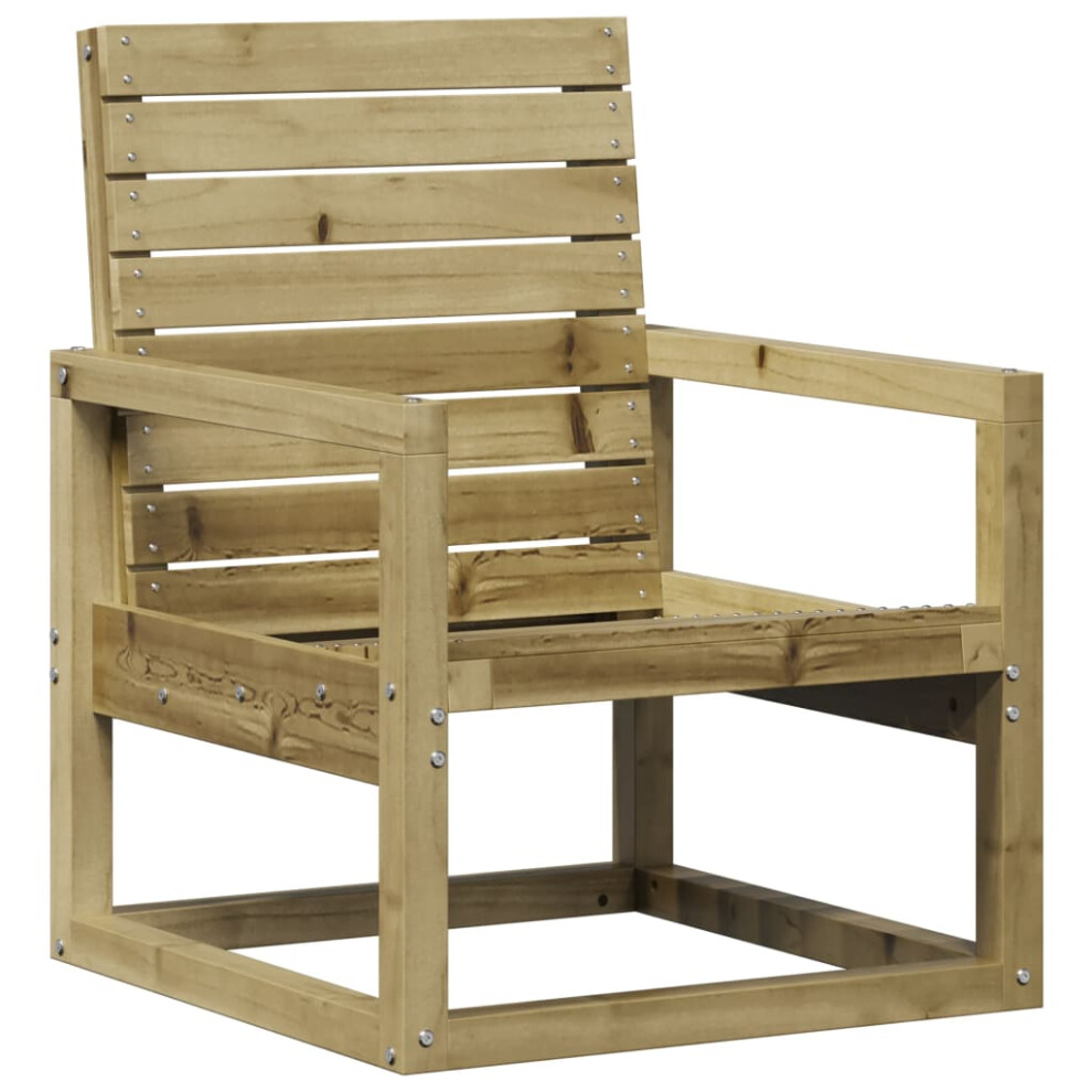 vidaXL Garden Chair Outdoor Dining Chair Balcony Chair Impregnated Wood Pine