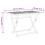 VidaXL vidaXL Folding Garden Table Outdoor Table Patio Dining Table Solid Wood Acacia 4
