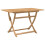 VidaXL vidaXL Folding Garden Table Outdoor Table Patio Dining Table Solid Wood Acacia 6