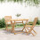 VidaXL vidaXL Folding Garden Table Outdoor Table Patio Dining Table Solid Wood Acacia 3