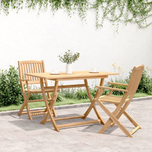 VidaXL vidaXL Folding Garden Table Outdoor Table Patio Dining Table Solid Wood Acacia 2