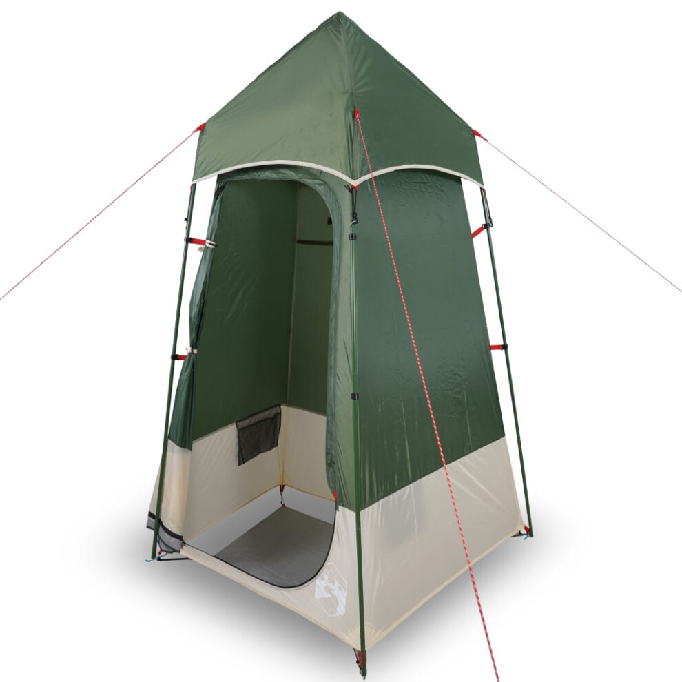 vidaXL Toilet Tent Privacy Tent Pop Up Shower Changing Tent Green Waterproof