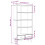 VidaXL vidaXL Bookcase 4-Tier Bookshelf Storage Side Cabinet Brown Solid Wood Pine 4