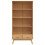 VidaXL vidaXL Bookcase 4-Tier Bookshelf Storage Side Cabinet Brown Solid Wood Pine 7
