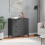 VidaXL vidaXL Sideboard Storage Cupboard Highboard Anthracite Grey Engineered Wood 3